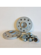 H&R ABE Spurverbreiterung VA: DR 30 mm/HA: DR 40 mm + Schrauben + Schloß für Opel/Vauxhall Corsa C silber 1105650