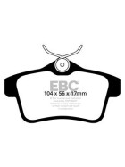 EBC Blackstuff Bremsbeläge Hinterachse ABE Audi A1 8XA, 8XK Sportback DPX2053
