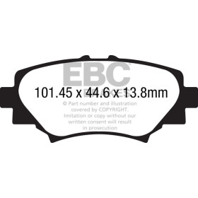 EBC Greenstuff 2000 Bremsbeläge Hinterachse ohne ABE Mazda 3 BM Schrägheck DP22186