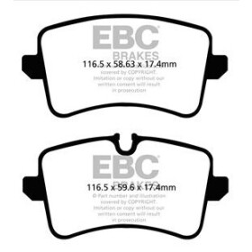EBC Redstuff Bremsbeläge Hinterachse mit ABE Audi A4 8H7, B6, 8HE, B7 Cabrio DP32082C