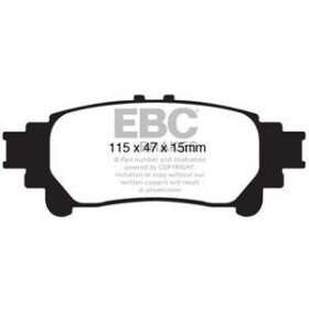 EBC Blackstuff Bremsbeläge Hinterachse ohne ABE Lexus IS (3) GSE3_, AVE3 Stufenheck DP1850