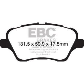 EBC Blackstuff Bremsbeläge Vorderachse mit ABE Ford B-MAX Großraumlimousine DPX2149