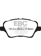 EBC Blackstuff Bremsbeläge Vorderachse mit ABE Ford B-MAX Großraumlimousine DPX2149