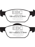 EBC Blackstuff Bremsbeläge Vorderachse ohne ABE Honda Civic 9 Tourer FK Kombi DPX2154